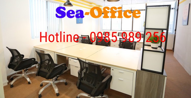 Chỗ ngồi cho thuê của Seaoffice có đủ nội thất văn phòng hiện đại
